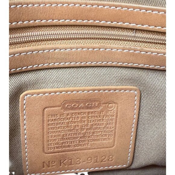 COACH Legacy Field Tan Handbag Leather Shoulder Messenger Crossbody Bag 9128 - Picture 7 of 16